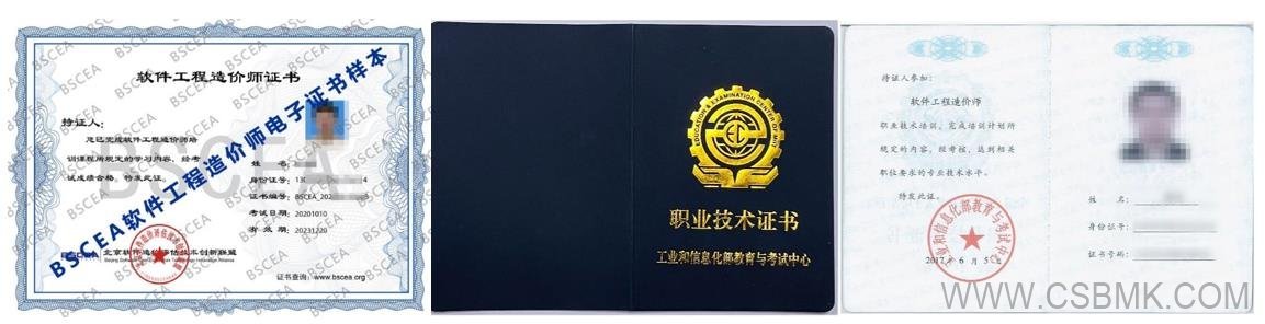 軟件工程造價師證書